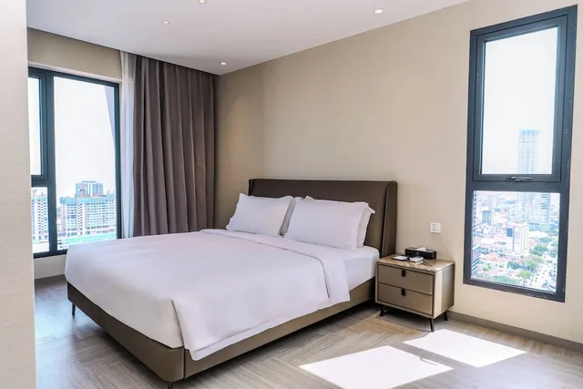 جناح بريميير بسريرين كينج بغرفتي نوم، Landison Hotel Penang 2/8