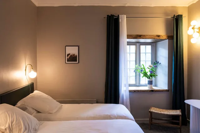 غرفة كومفورت بسريرين منفصلين، Best Western La Gentilhommiere 1/2
