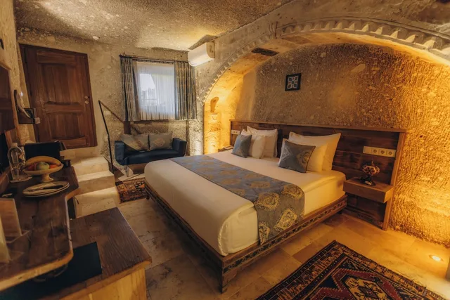 غرفة ديلوكس بسرير كينج، Sah Saray Cave Suites Halal Hotel 2/7