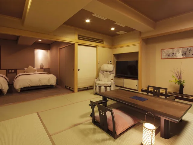 غرفة يابانية ديلوكس بإطلالة بحوض استحمام، Shin Iya Onsen Hotel Kazurabashi 2/4