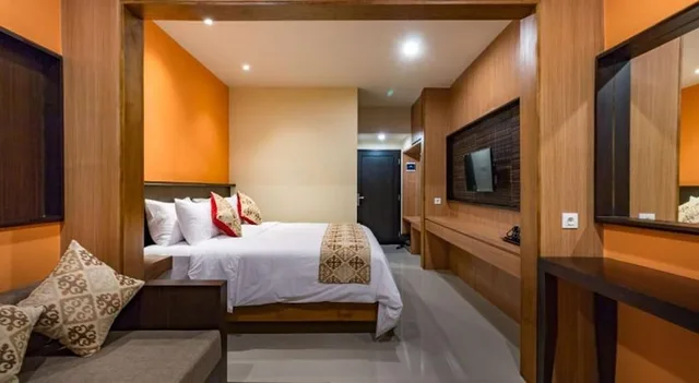 جناح ديلوكس بسرير مزدوج وسرير فردي، Ab Hotel Kuta 5/8