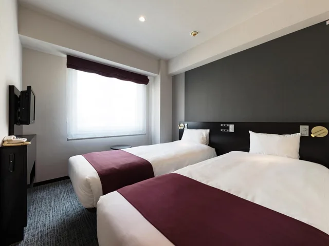 غرفة بسريرين منفصلين، Hotel Villa Fontaine Tokyo Kayabacho 2/4