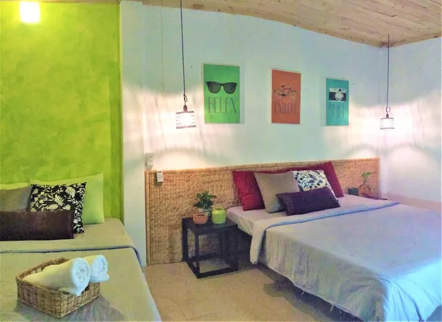 غرفة ديلوكس رباعية بسريرين مزدوجين، Domino Homestay 1/1