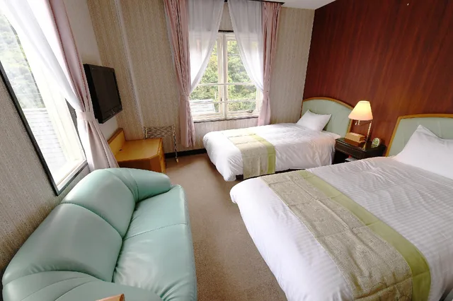 غرفة بسريرين منفصلين، HOTEL RaKuun 1/2