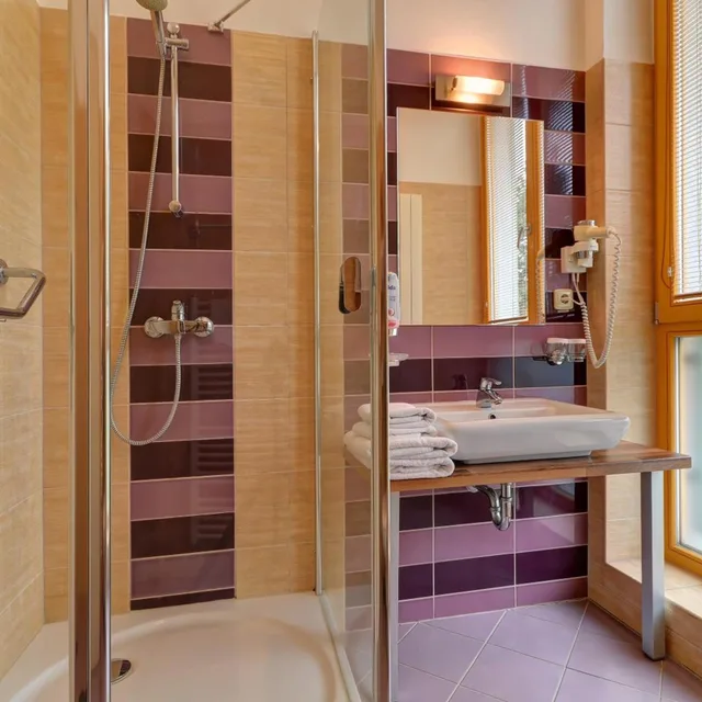 غرفة قياسية بسرير مزدوج أو سريرين منفصلين، U Pramenu Hotel 10/10