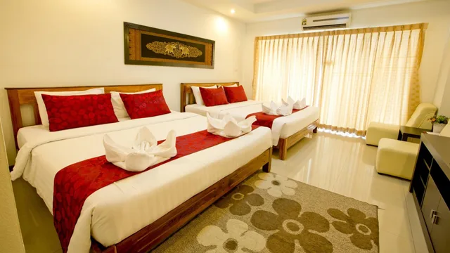 غرفة ديلوكس عائلية بسريرين مزدوجين، Sinsuvarn Airport Suite 2/3