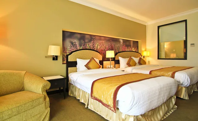 غرفة ديلوكس بسرير كوين، La Sapinette Hotel Dalat 6/10