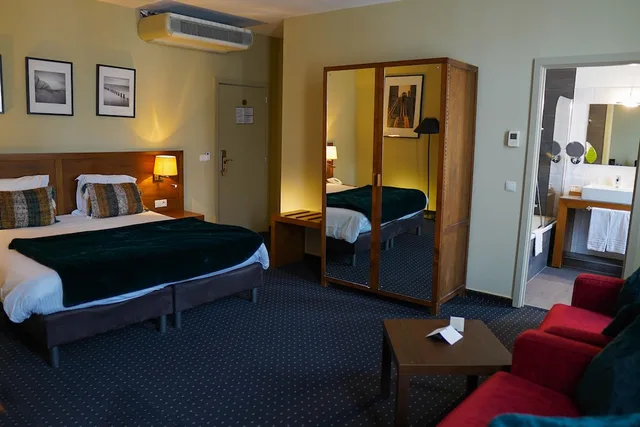 غرفة ديلوكس بسرير مزدوج، Hotel De Flandre 3/8