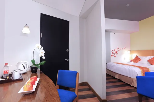 غرفة بريميير ديلوكس بسرير مزدوج، Aston Palembang Hotel and Conference Center 3/3
