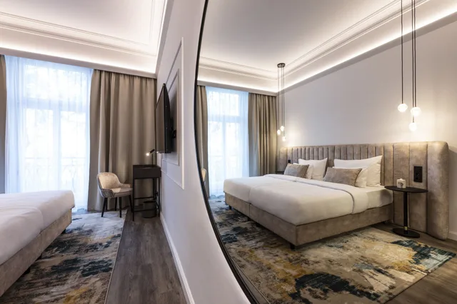 غرفة كلاسيكية بسرير كينج، O11 Boutique Hotel Vienna 2/6