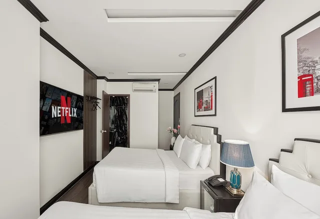 غرفة عائلية رباعية بسريرين مزدوجين بإطلالة على المدينة، The Passion Suite Hotel 2/10