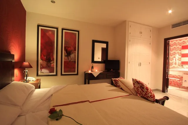 غرفة بسرير مزدوج أو سريرين منفصلين، Casa Banos de la Villa 6/10