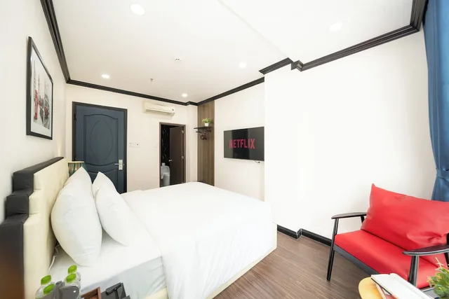 استوديو بسرير كوين بشرفة، The Passion Suite Hotel 7/9