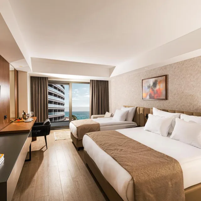 Deluxe, Double Bed, Lateral Side Sea View، Beks Premium Resort and Spa 1/8