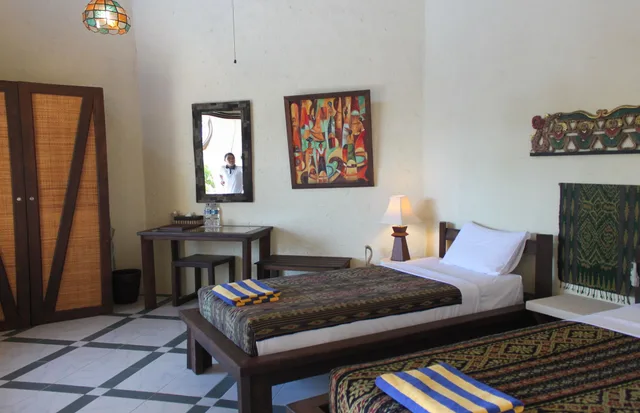 2 Bedrooms, Standard, Twin Beds, Pool View, Hotel Uyah Amed Spa Resort 1/5