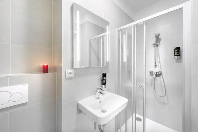 جناح أساسي بسرير كينج بمطبخ في الطابق الأرضي، Downtown Suites Belohorska 5/5