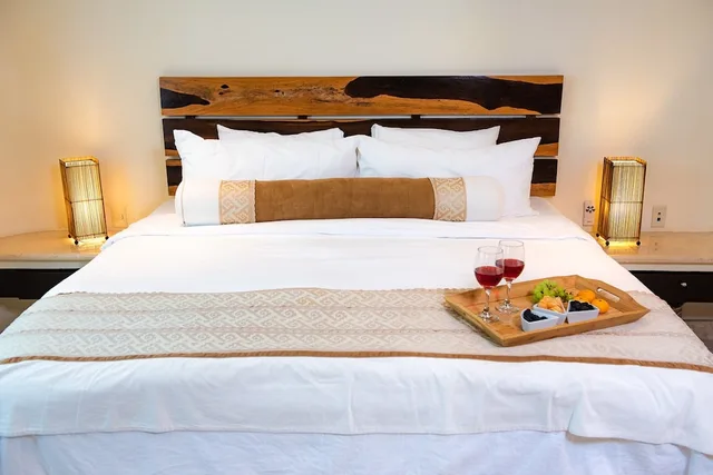 شقة سكنية ديلوكس بسرير كينج وسريرين منفصلين بغرفتي نوم بمطبخ، El Taj Oceanfront & Beachside Condo Hotel 3/10