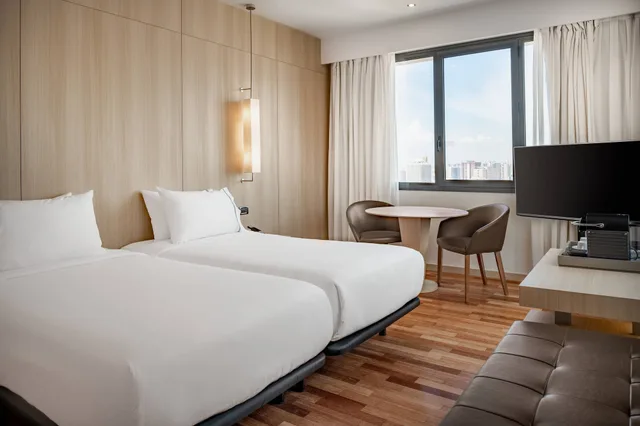 غرفة قياسية بسريرين منفصلين بإطلالة، Ac Hotel Malaga Palacio By Marriott 1/8