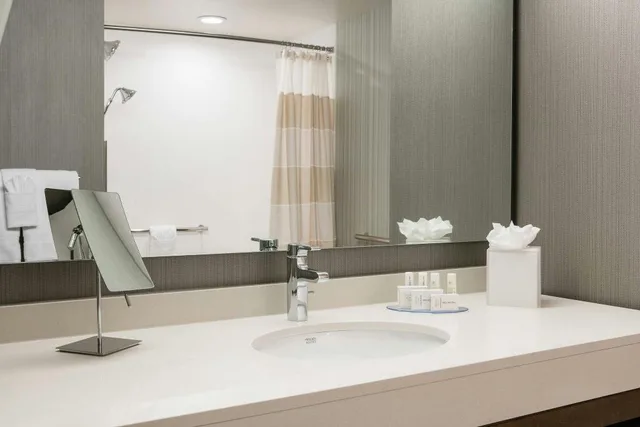 غرفة كبيرة بسريرين كوين مع أريكة لذوي الإعاقة، Courtyard Omaha Bellevue At Beardmore Event Center 2/2