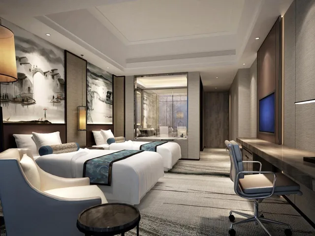 Deluxe, Twin Beds, Executive Level، WANDA REALM YIWU 2/2