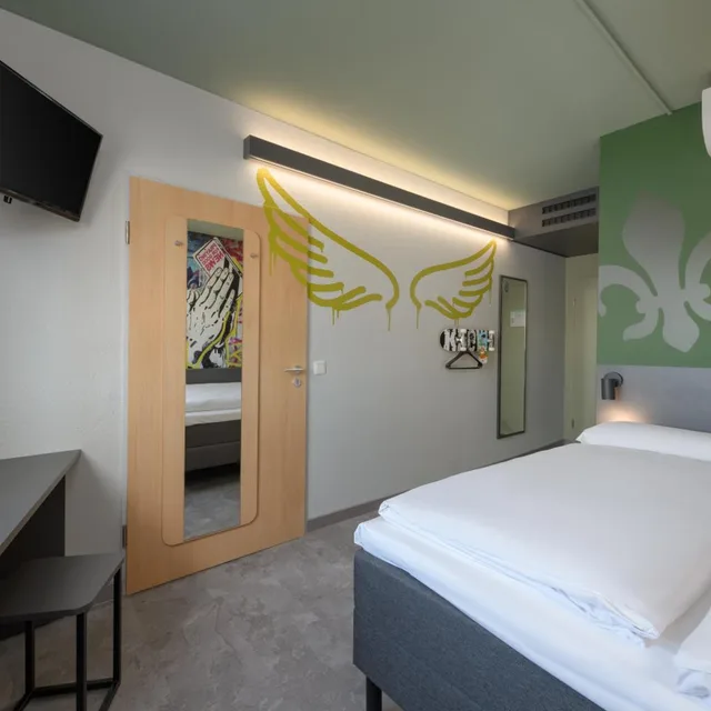 غرفة بسرير مزدوج لذوي الإعاقة، Felix Hotel Darmstadt 4/6