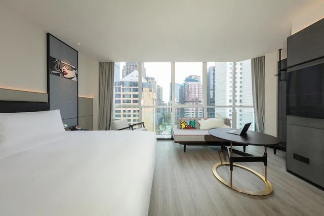 غرفة عائلية كبيرة بسرير كينج وسرير فردي، Yudu Hotel 2/9