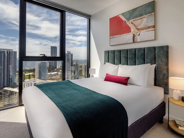 2 Bedrooms, Apartment, 2 Queen Beds, Ocean View, 2 Bathrooms, The Star Residences Gold Coast 1/1
