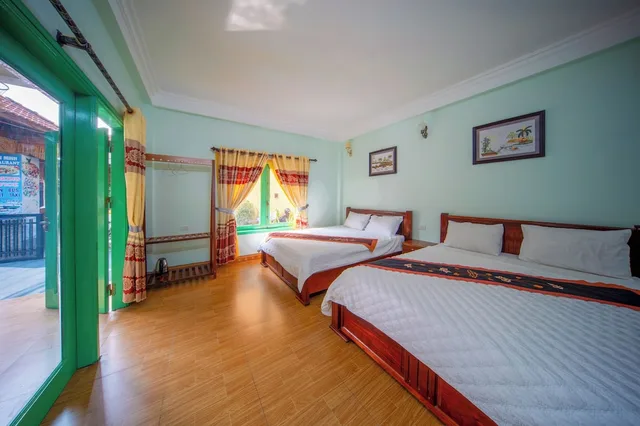 غرفة عائلية بسرير كوين وسرير فردي بشرفة، Tam Coc Tuan Minh Homestay 9/10