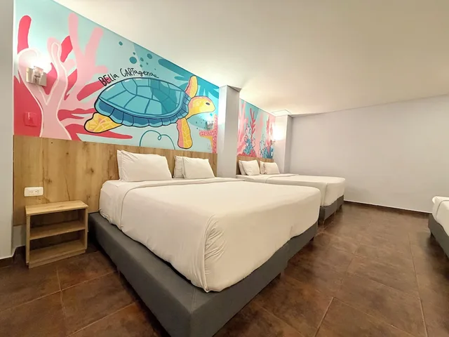غرفة عائلية بسرير كينج وسريرين مزدوجين، Hotel Caribbean Cartagena 6/10