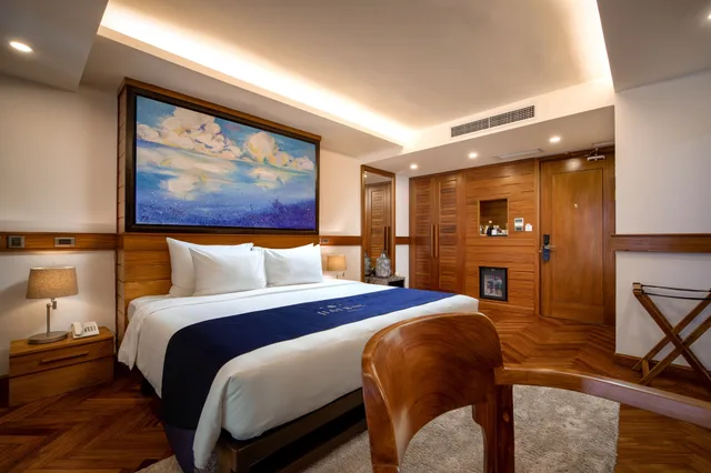 جناح عائلي بسرير كينج وسرير فردي بإطلالة على المدينة بشرفة بغرفتي نوم، Haibay Hotel 7/10