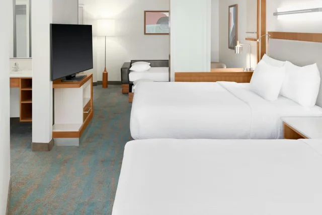 Suite, 2 Queen Beds, Trundle Bed, Sofa, Large, Accessible, SpringHill Suites Detroit Auburn Hills 2/9