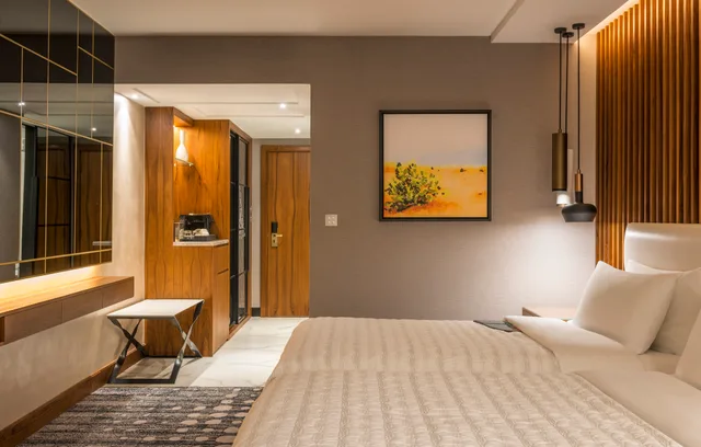 غرفة ديلوكس بسرير مزدوج أو سريرين منفصلين، Le Meridien Dubai Hotel and Conference Centre 1/2