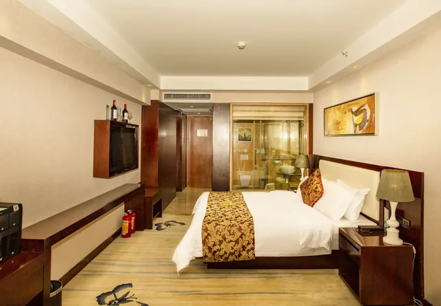 غرفة ديلوكس بسرير كوين، Meihao Mingyue Hotel International Finance City Keyun Road Metro Branch 1/8