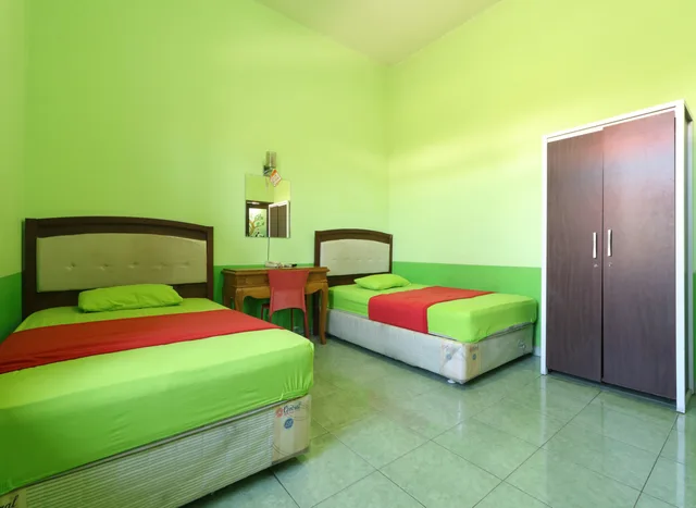 غرفة ديلوكس بسرير مزدوج أو سريرين منفصلين، Cantik Hotel 1/2