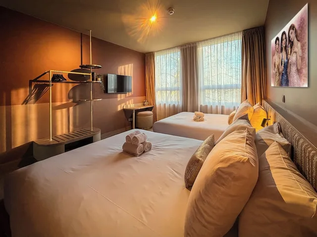 غرفة عائلية رباعية بسريرين مزدوجين، De Pijp Boutique Hotel 5/10