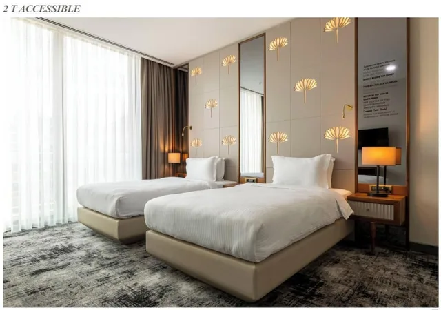 غرفة بسريرين منفصلين لذوي الإعاقة، TRYP BY WYNDHAM ISTANBUL TOPKAPI 3/4