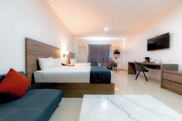 جناح استوديو عائلي بسريرين مزدوجين مع أريكة، InHouse Culiacan (ex. Monterreal Hotel) 4/9