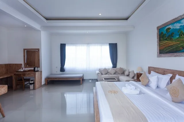 غرفة جونيور بسرير مزدوج بغرفة نوم واحدة مع أريكة، Sujiwa Ubud Retreat 1/9