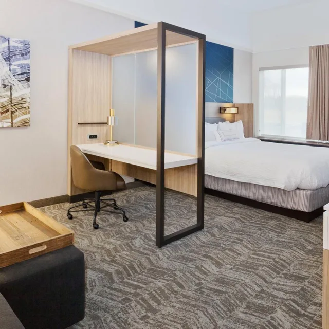 جناح بسرير كينج مع سرير سحّاب إضافي مع أريكة لذوي الإعاقة، SpringHill Suites by Marriott Montgomery Prattville Millbrook 2/5