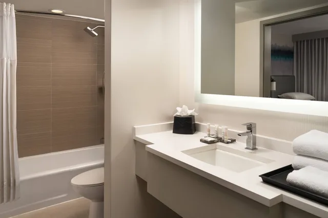 جناح بسرير كينج مع أريكة، Costa Mesa Marriott 3/4