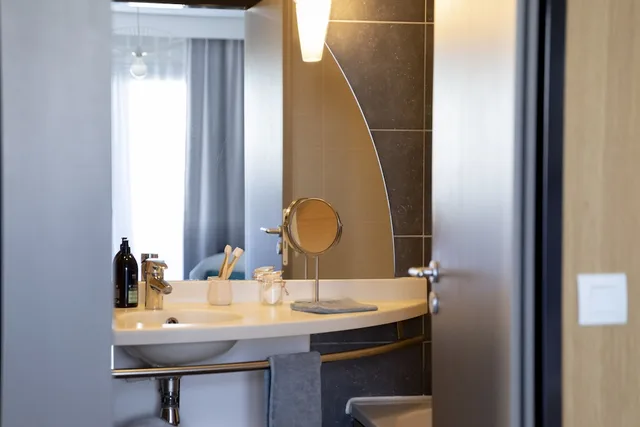 استوديو بسرير مزدوج وسريرين منفصلين بشرفة، Aparthotel Adagio Annecy Centre 9/9