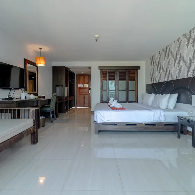 غرفة ديلوكس بسرير مزدوج أو سريرين منفصلين، Pattawia Resort Spa 8/10