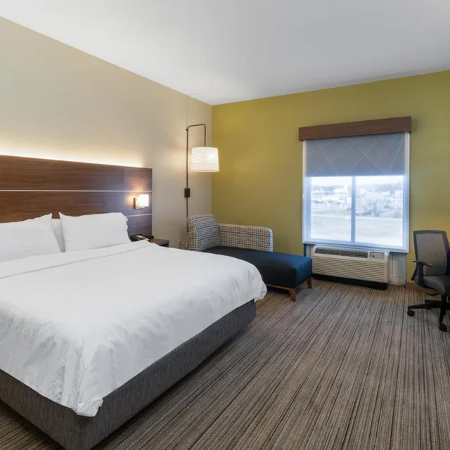غرفة قياسية بسرير كينج بحوض استحمام لذوي الإعاقة، Holiday Inn Express Hotel Suites Talladega 2/5