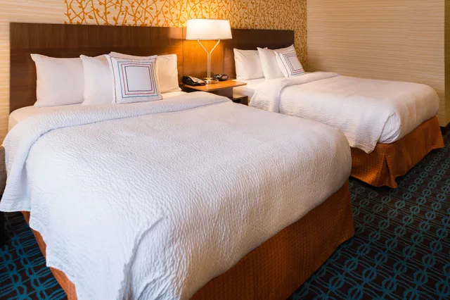 استوديو تنفيذي بسريرين كوين بغرفة نوم واحدة مع أريكة، Fairfield Inn Suites By Marriott Olean 1/7