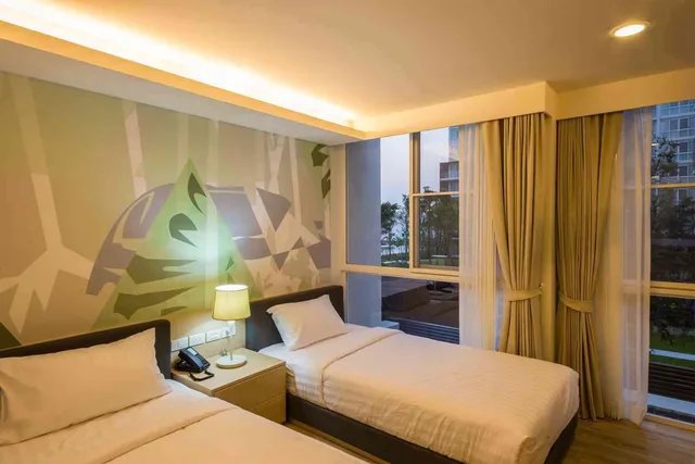 غرفة ديلوكس بسريرين منفصلين بشرفة، The Idle Hotel & Residence 4/10