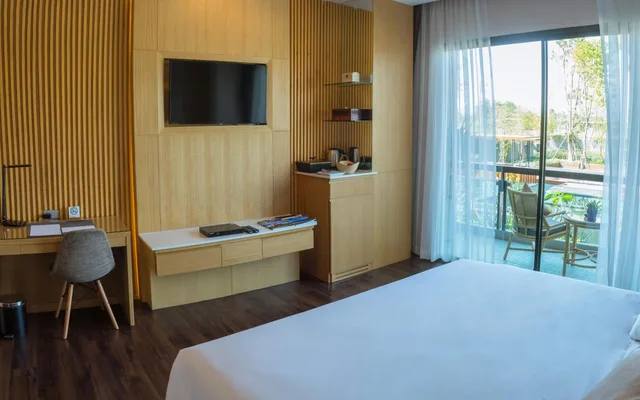 غرفة ديلوكس بسرير مزدوج بشرفة، North Hill City Resort 8/10