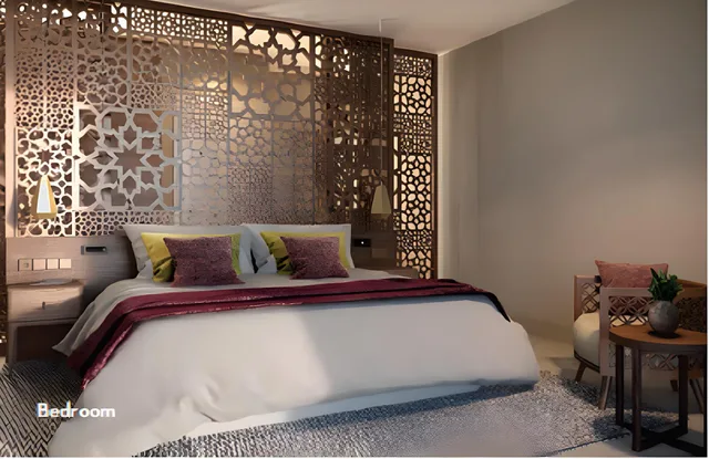 جناح بسرير مزدوج بشرفة بـ3 غرف نوم، فندق تلال الرياض(Tilal Riyadh) 1/2
