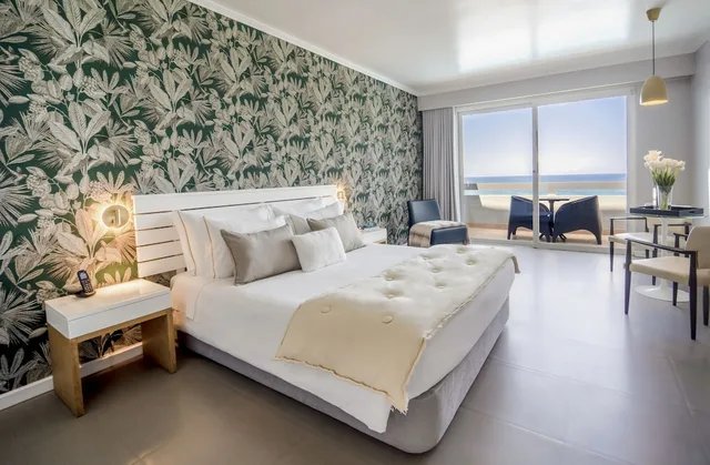 غرفة سوبيريور بسريرين منفصلين بإطلالة على البحر بشرفة، Hotel Arribas 4/10