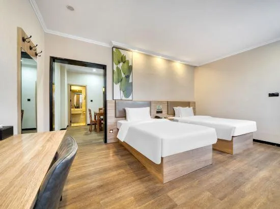 جناح بسريرين منفصلين، GreenTree Inn HuZhou AnJi YingBin Avenue Express Hotel 1/1