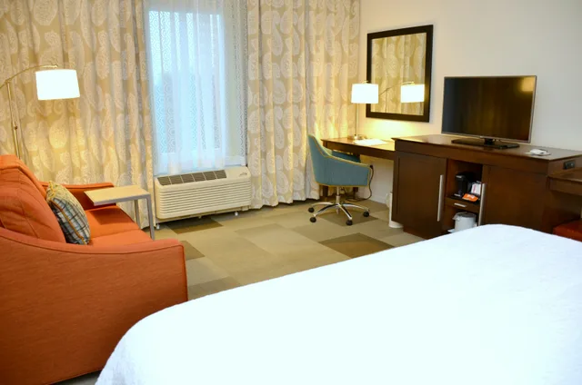 غرفة بسرير كينج مع أريكة، Hampton Inn Suites Deland 9/10